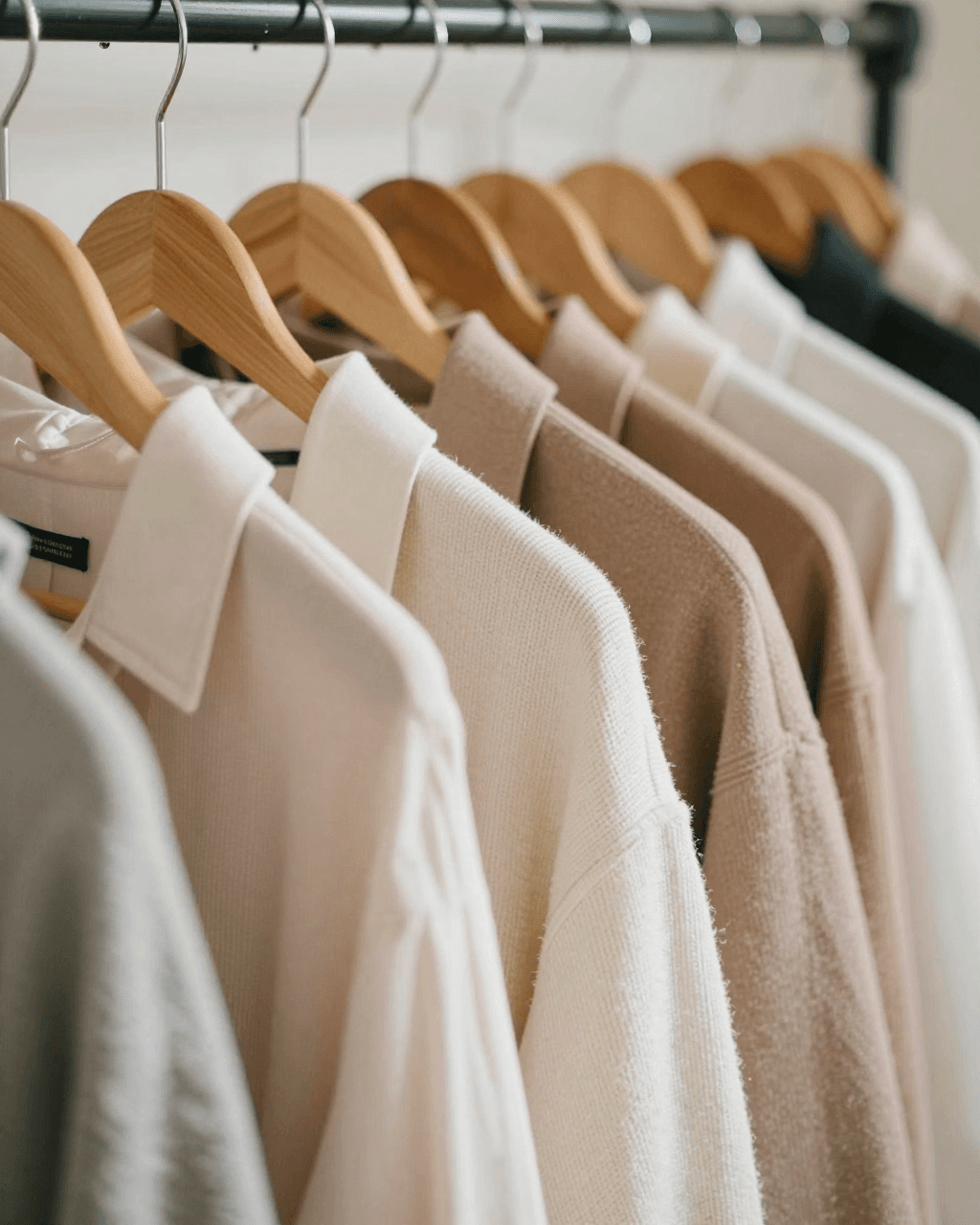 Rack con piezas de distintas marcas en la boutique Seda
